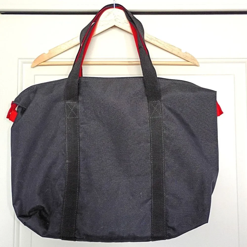 Vintage American Airlines Black Red Tote Bag Duffel